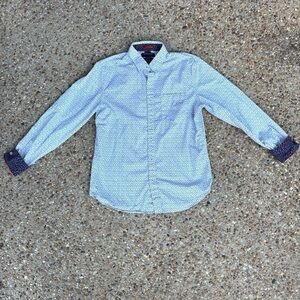 Denim & Flower Men’s Floral Slim Fit Casual Button Down Shirt Size M